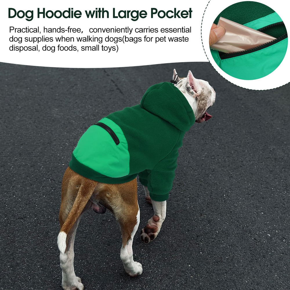 Nanaki Dog Hoodie size chart image with seven size options