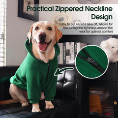 Nanaki Dog Hoodie sleeve closeup shows soft fleece and cozy warmth
