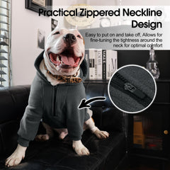 Nanaki dog hoodie stretch fabric shows easy wearing and comfortable movement.