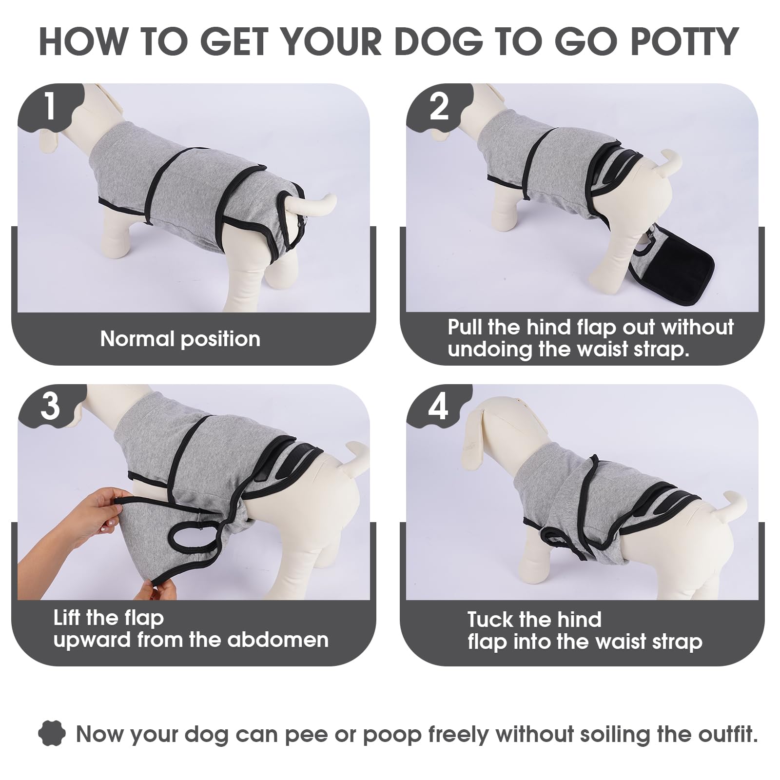 Nanaki dog recovery suit featuring E-collar alternative for comfortable post-op wear