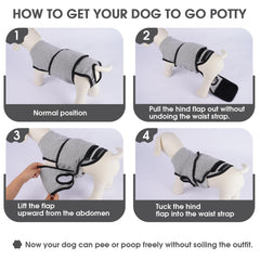 Nanaki dog recovery suit featuring E-collar alternative for comfortable post-op wear