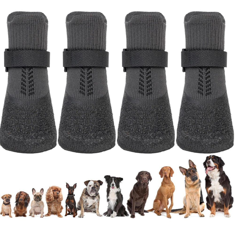 Nanaki dog socks help prevent floor scratches while keeping paws clean.