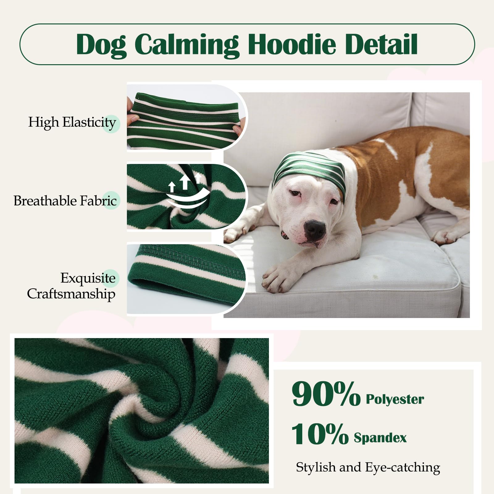 Nanaki drying and bathing ear cover protects ears during grooming and baths.