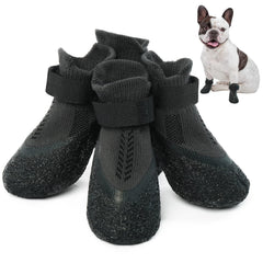 Nanaki puppy dog socks with anti-slip grip for stable indoor footing.