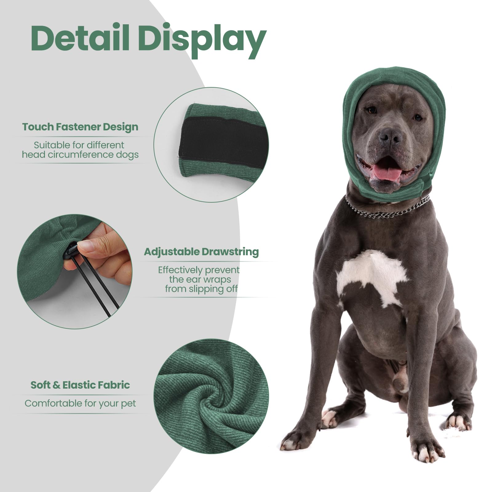 Nanaki sleep-friendly headband helps pets settle for quiet rest.