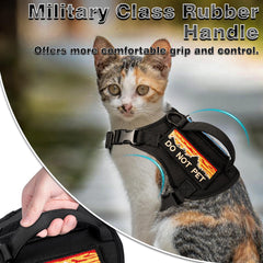 Nanappice cat harness with handle for easy control during walks