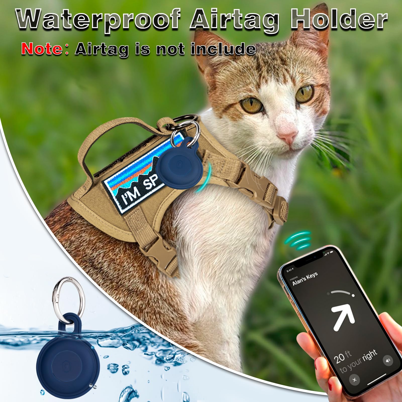 Nanappice breathable mesh padding keeps cats cool during walks