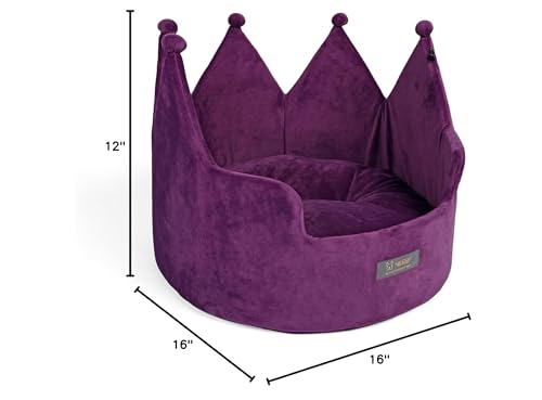 NANDOG Crown Dog Bed crate-kennel-fit suits small dogs and cats in crates.
