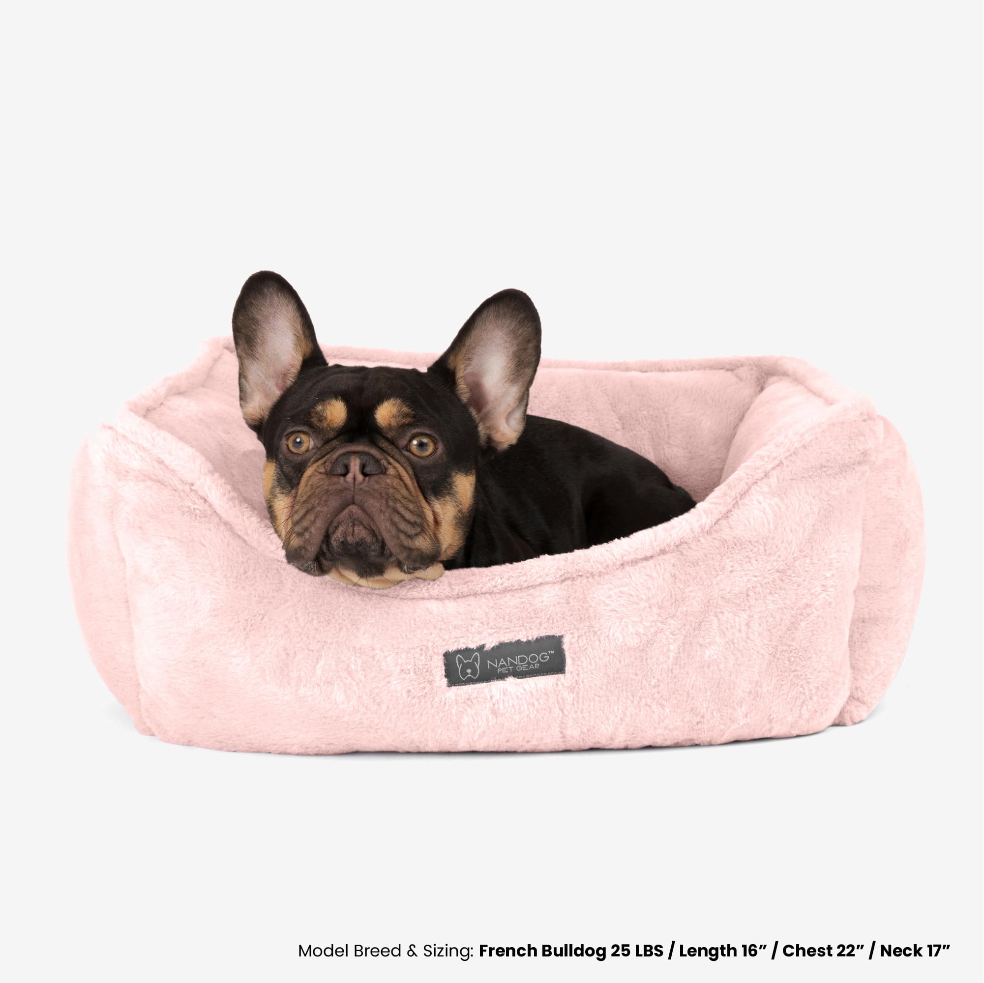 NANDOG Machine-washable bed pink for simple cleaning and care.