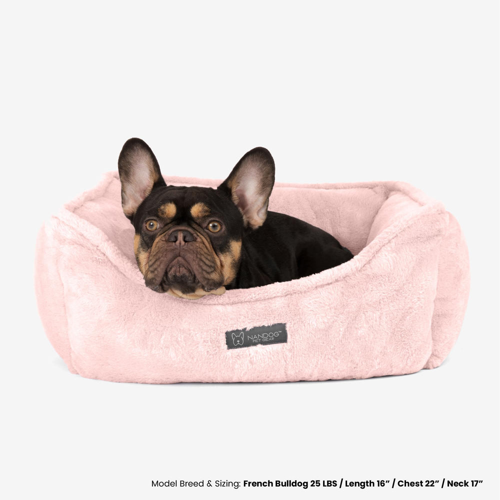 NANDOG Machine-washable bed pink for simple cleaning and care.