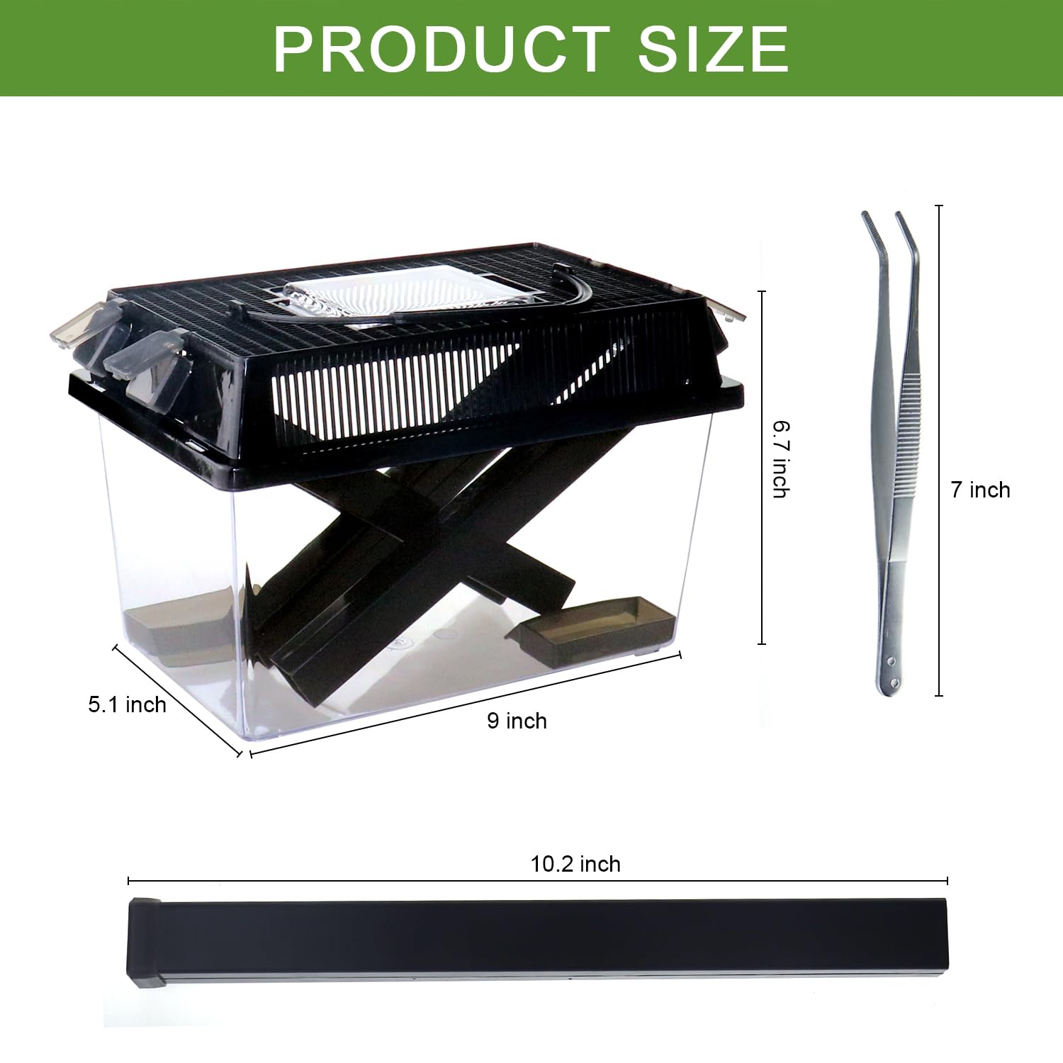 NANEEZOO Cricket Keeper transparent-chamber enables clear monitoring of cricket activity