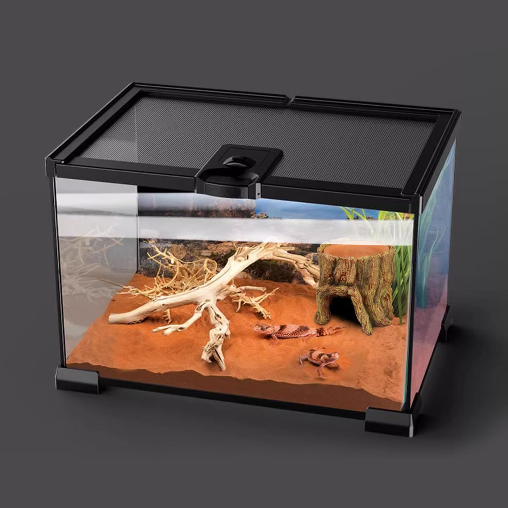 NANEEZOO durable resin habitat for long-term reptile comfort.