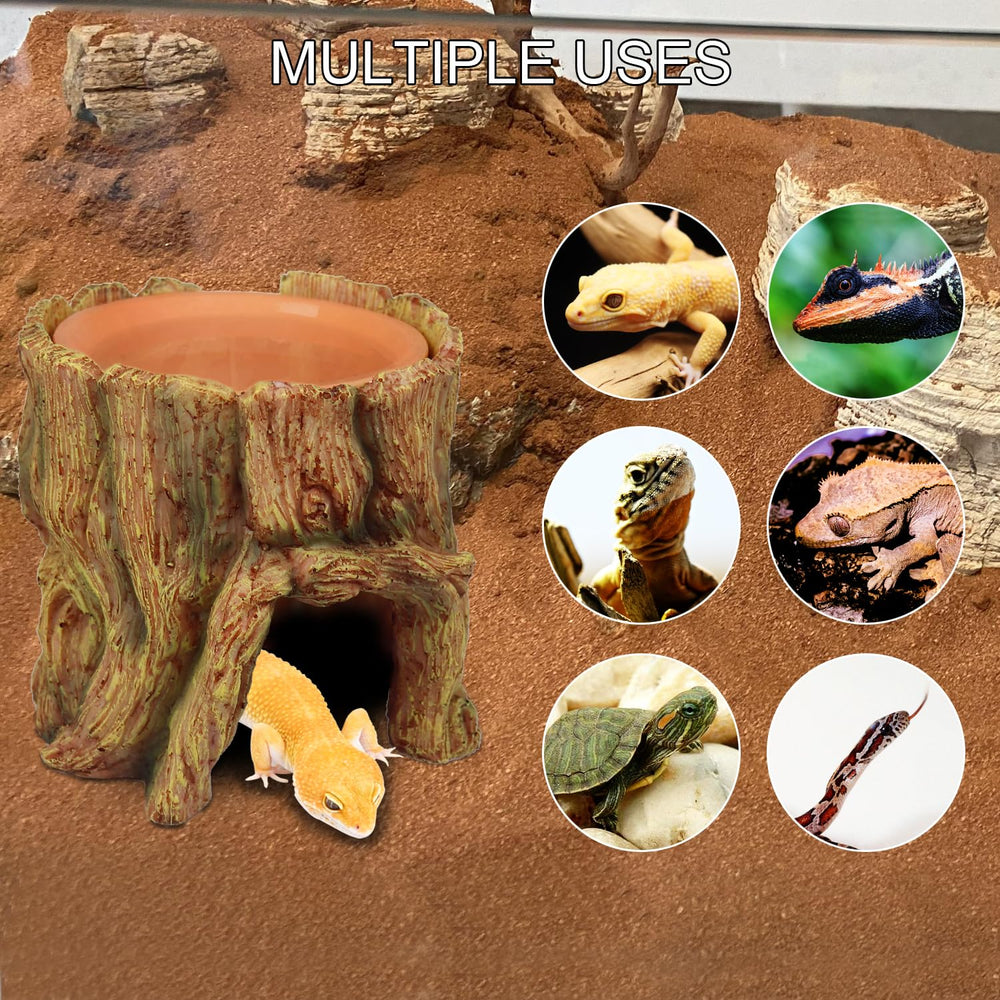 NANEEZOO easy-clean reptile cave simplifies maintenance and hygiene.