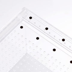 NANEEZOO Magnetic Acrylic Large Enclosure close-up of magnetic lid