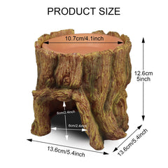 NANEEZOO natural tree root design blends with terrarium and offers concealment.