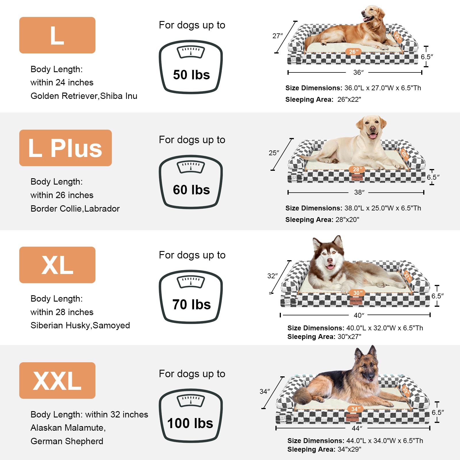 NANUYA 3 sided bolster creates secure space for deep sleep.