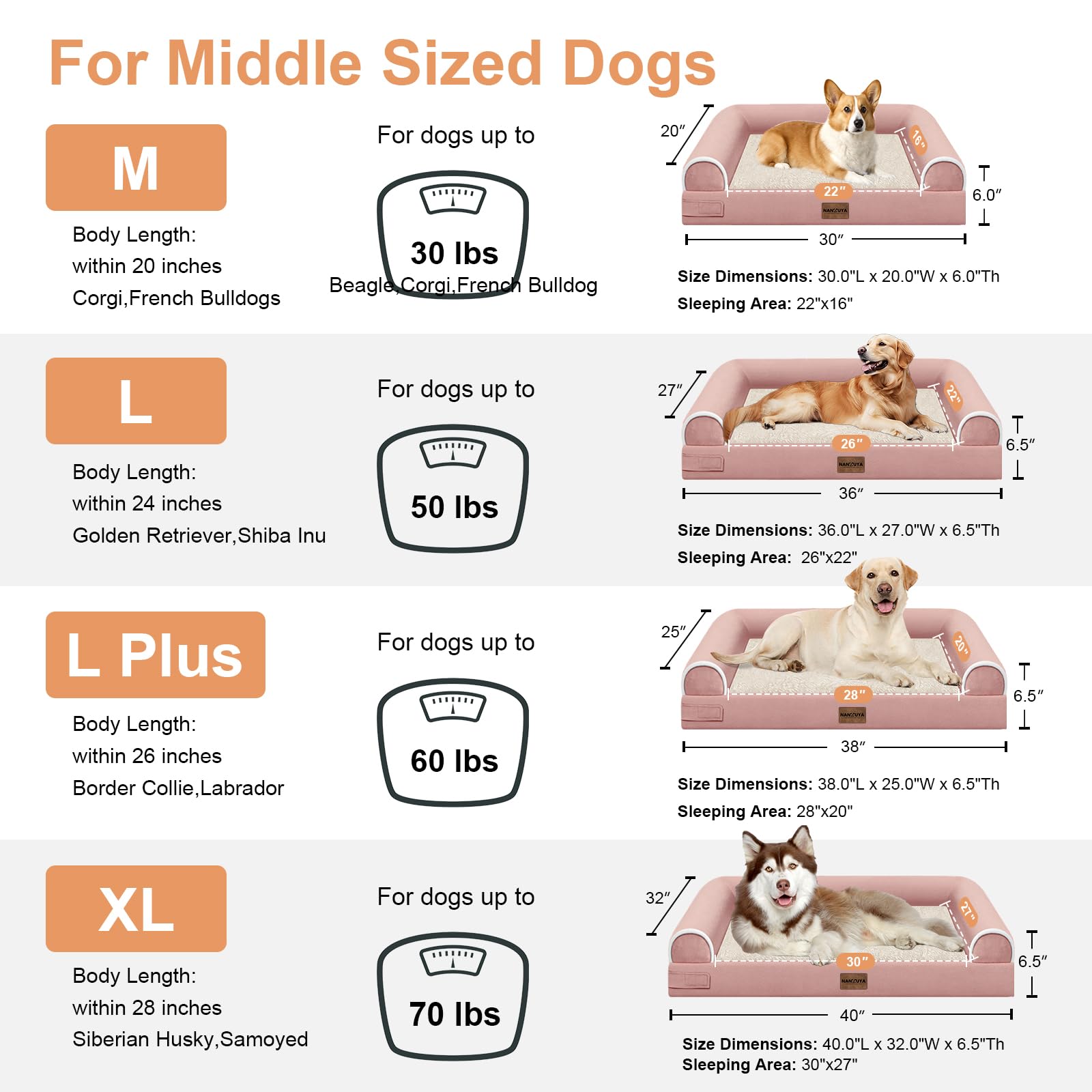 NANUYA anti-slip bottom keeps bed in place on smooth floors