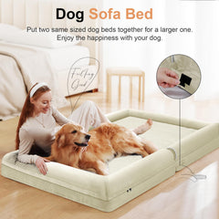 NANUYA beige velvet bolster design provides secure neck and head support
