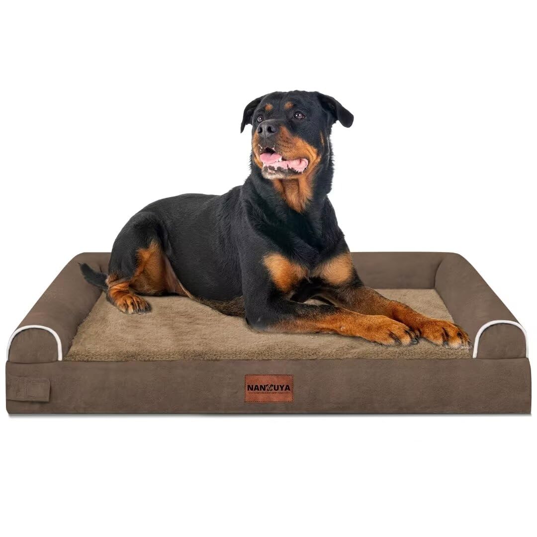 NANUYA brown-dog-bed-in-home demonstrates cozy, everyday use.