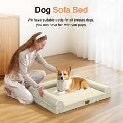 NANUYA bed with 3-sided bolster provides head and neck comfort