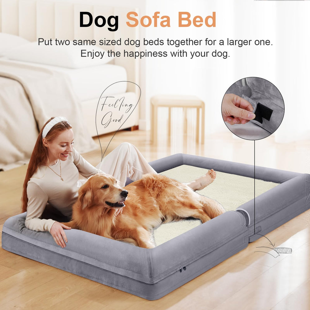 NANUYA three-sided bolster supports head and neck for cozy lounging