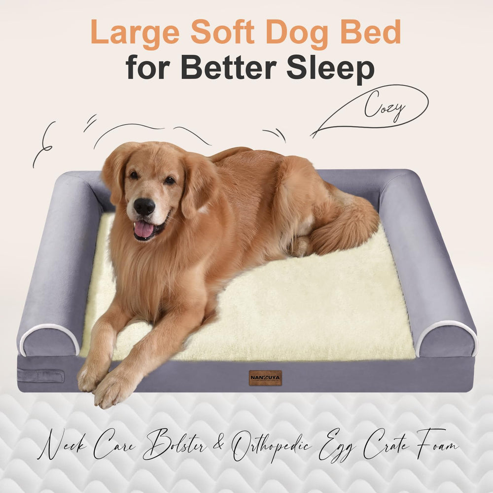 NANUYA 30x27 sleeping area supports large breeds for spacious rest