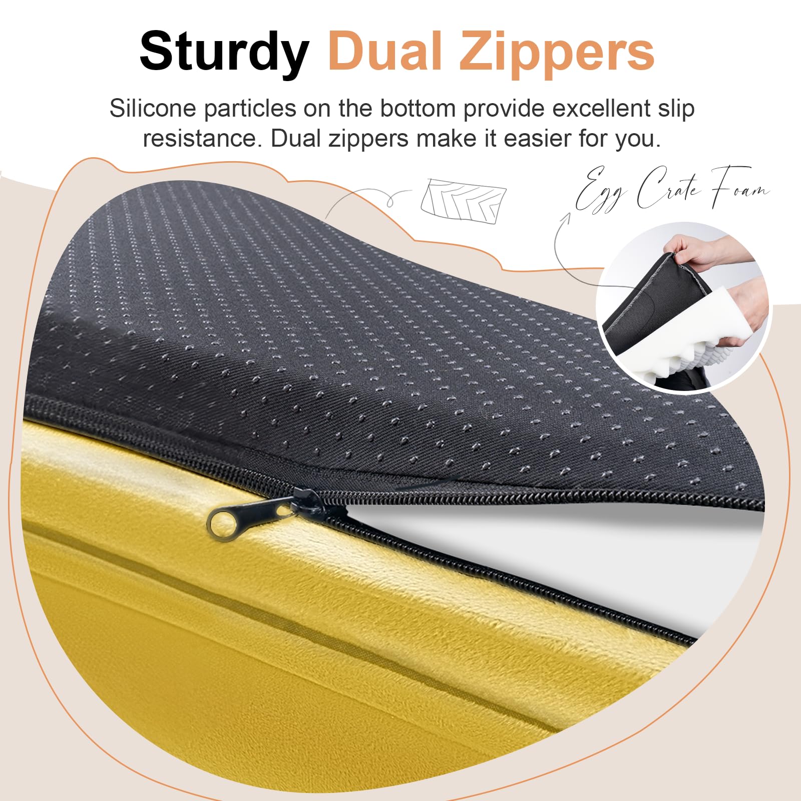 NANUYA non-slip bottom keeps bed stable on floors
