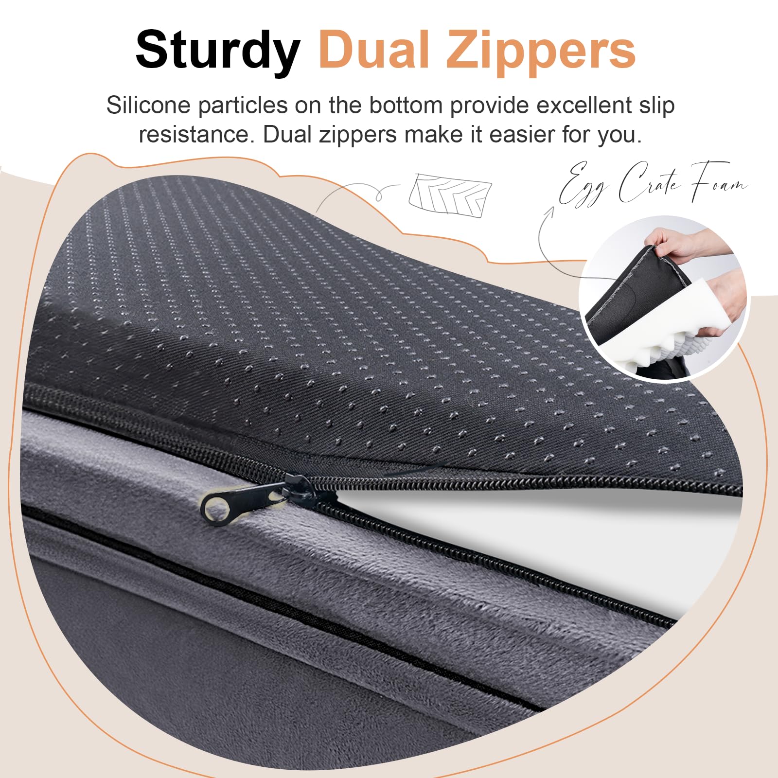 NANUYA waterproof cover protects foam and keeps bed clean
