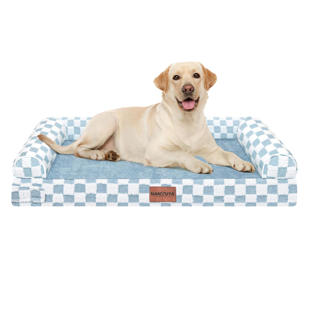 NANUYA large dog bed with egg crate foam core for breathable orthopedic comfort