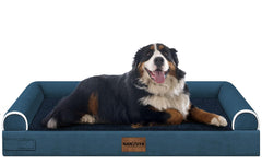 NANUYA large dog bed with egg crate foam for supportive comfort