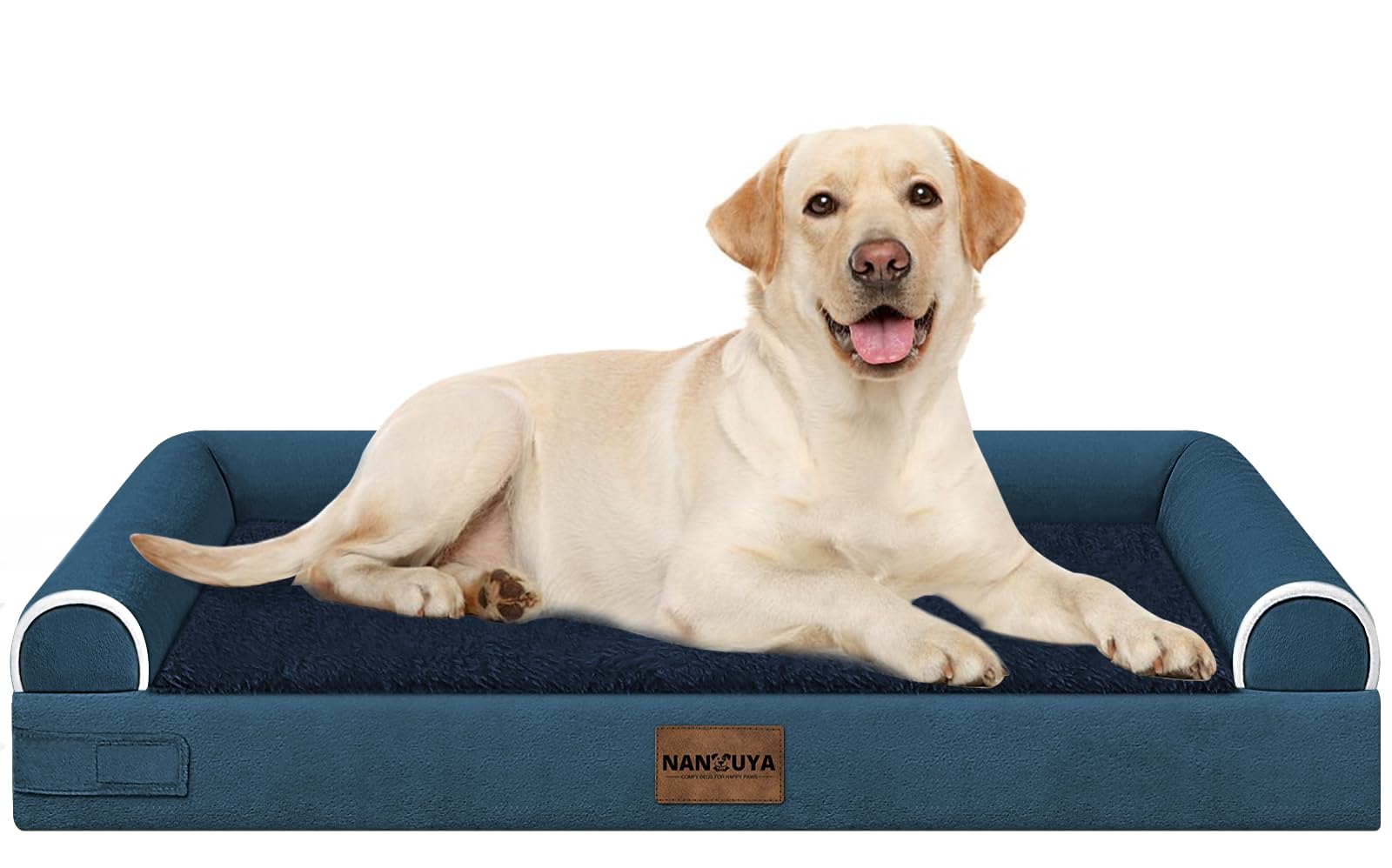 NANUYA large dog bed with egg crate foam for joint-friendly support during naps