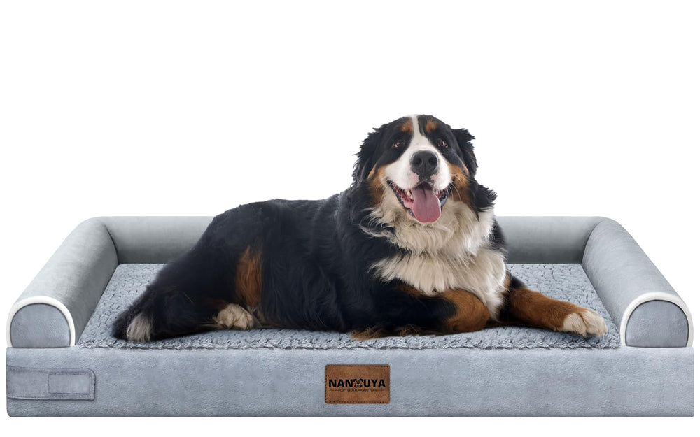 NANUYA large dog bed with orthopedic egg crate foam for joint support