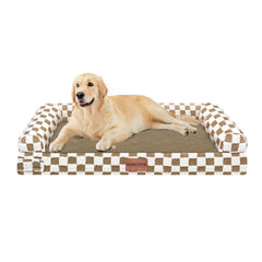 NANUYA large dog bed orthopedic egg crate foam supports joints and airflow.