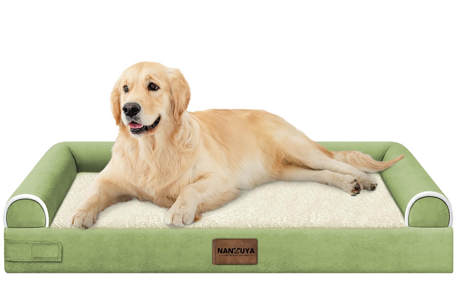 NANUYA large dog bed orthopedic foam closeup highlighting supportive comfort for joints