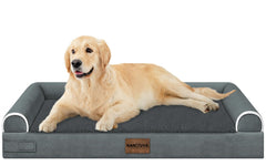 NANUYA large orthopedic foam bed with supporting surface for joints and rest