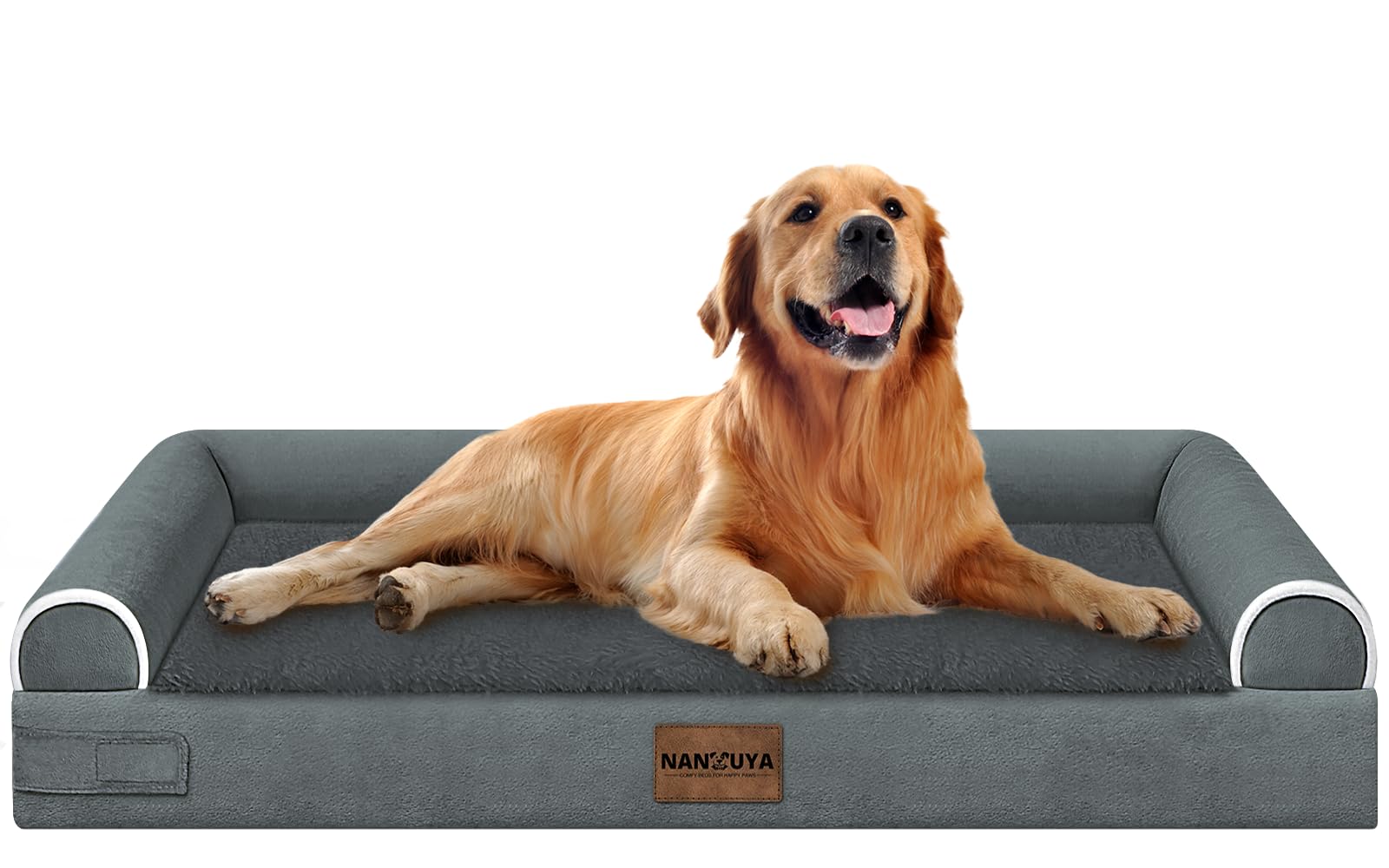 NANUYA large-dog-bed-orthopedic-foam cushions joints for restful sleep.