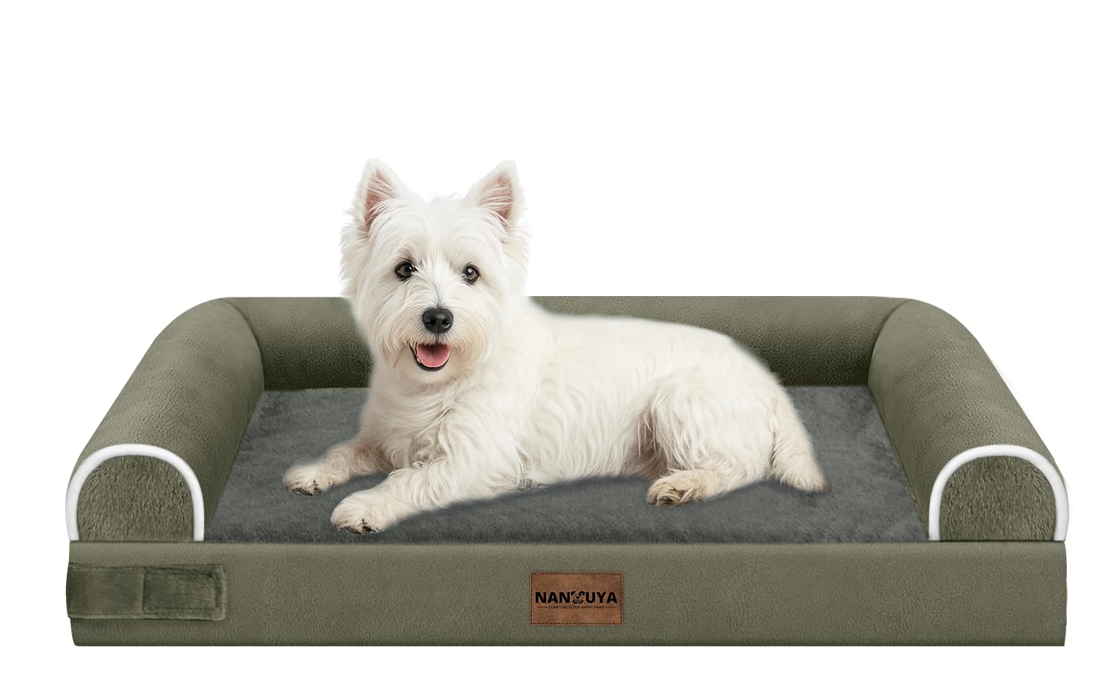 NANUYA medium dog bed with egg crate foam for even weight distribution