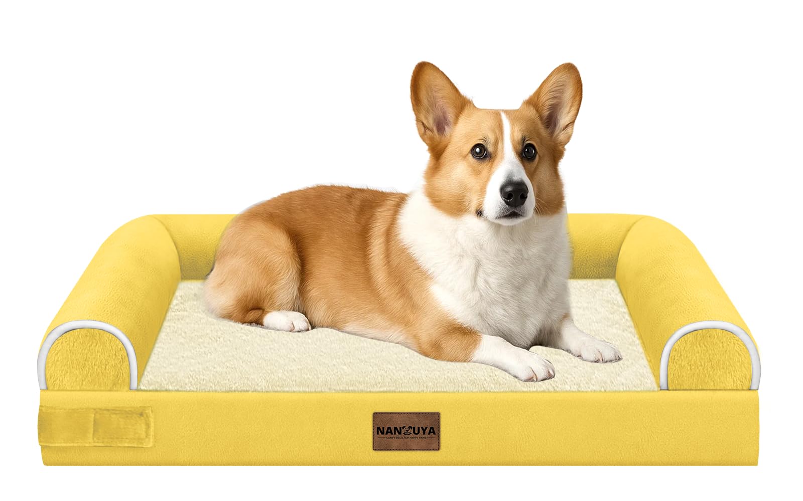NANUYA medium large dog bed with egg crate foam for supported rest