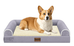NANUYA medium-large dog bed features orthopedic egg crate foam for joint support