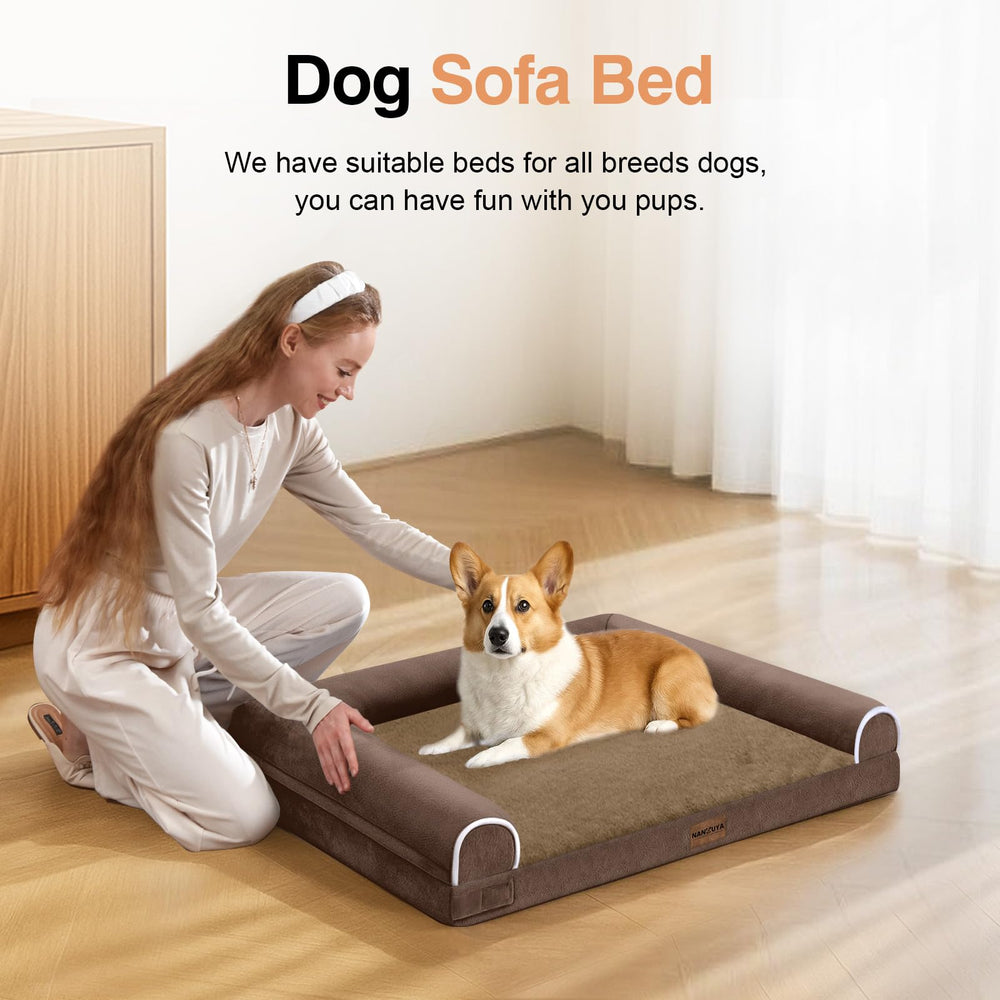 NANUYA bed features removable cover for easy machine washing and hygiene.