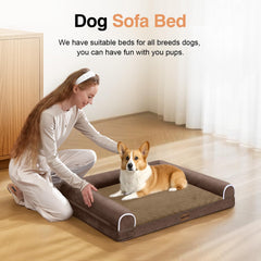 NANUYA bed features removable cover for easy machine washing and hygiene.