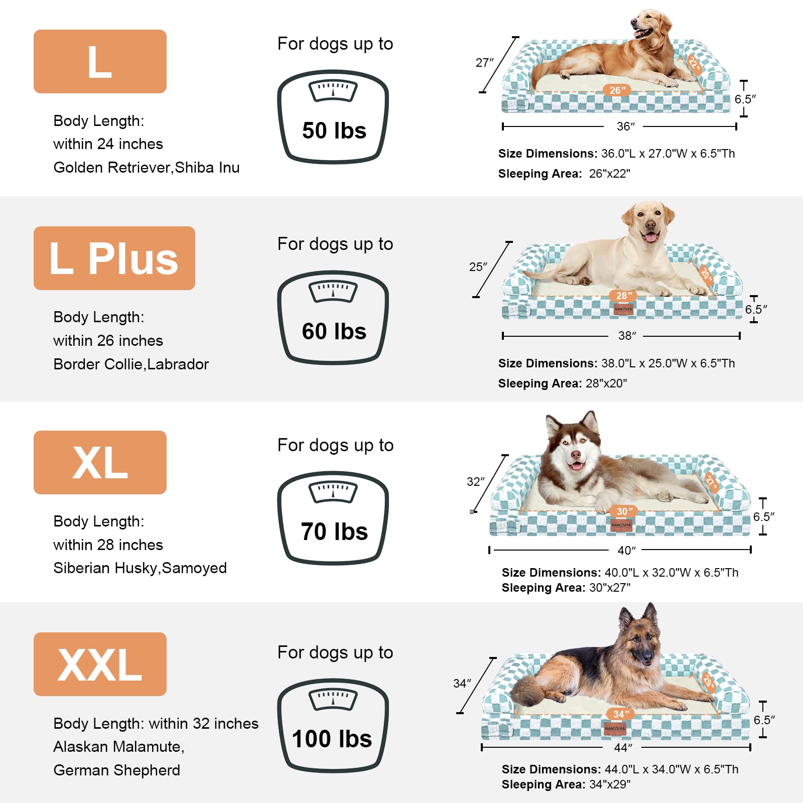 NANUYA non-slip bottom keeps the bed stable on slick floors.