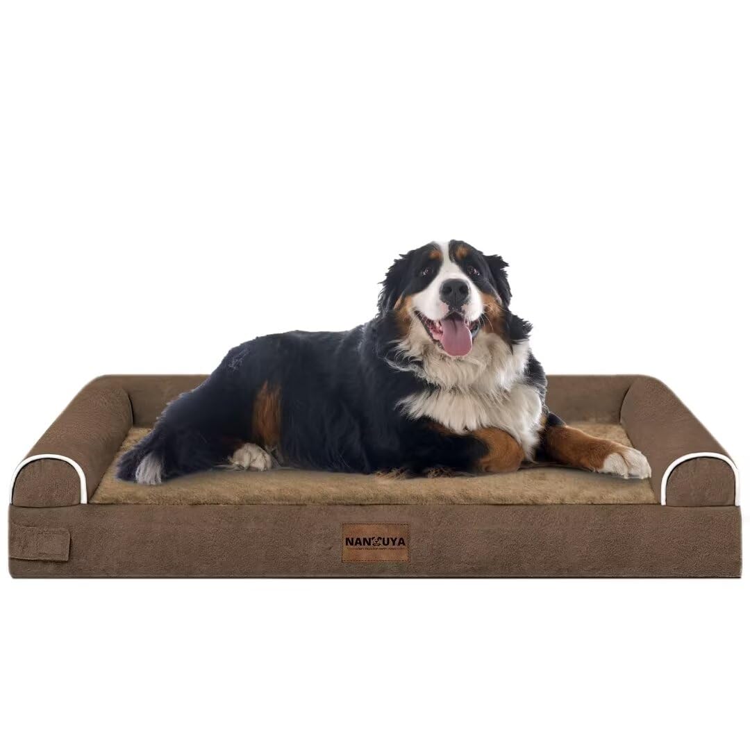 NANUYA orthopedic support eases pressure for older dogs and arthritis-prone pets.