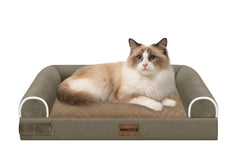 NANUYA small dog bed with egg-crate foam offering supportive comfort for petite pets.
