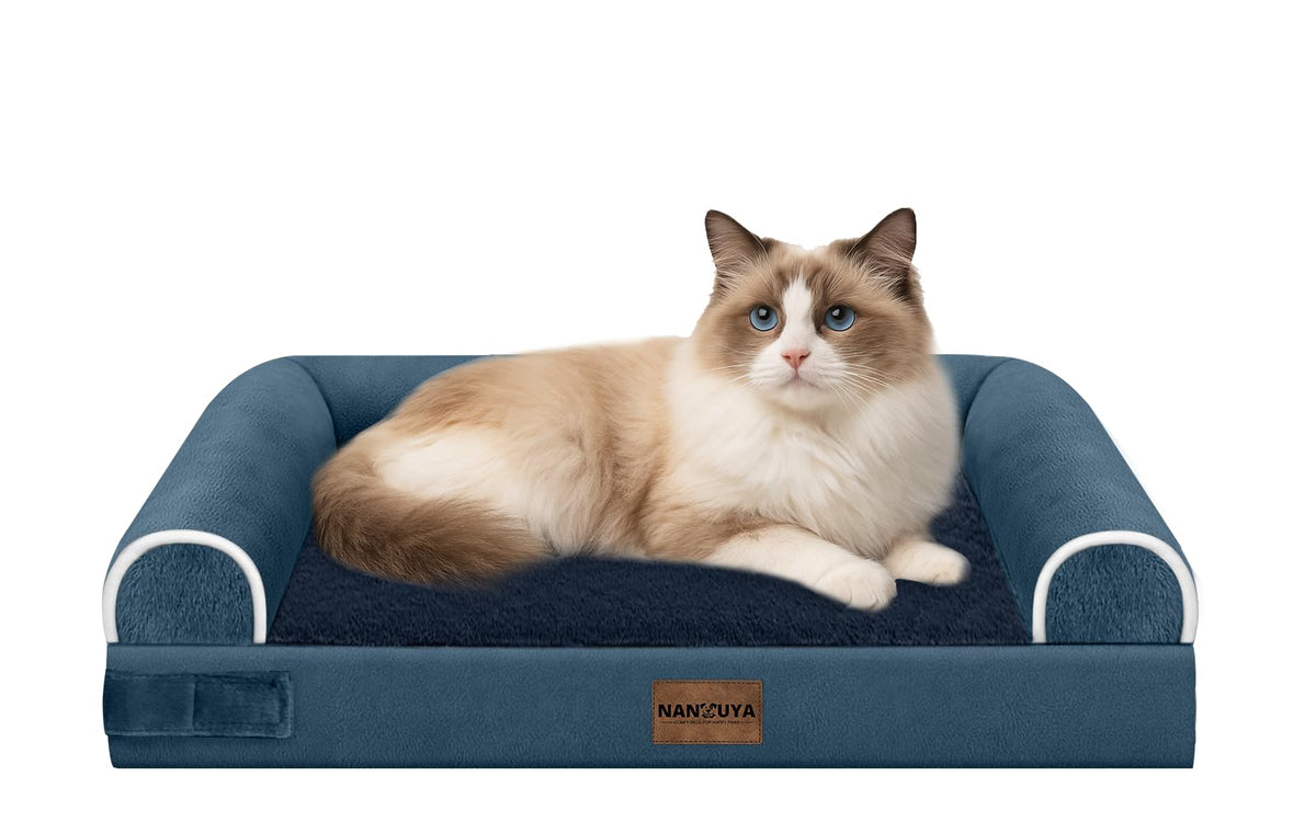 NANUYA small dog bed egg crate foam provides joint-friendly support for tiny pets