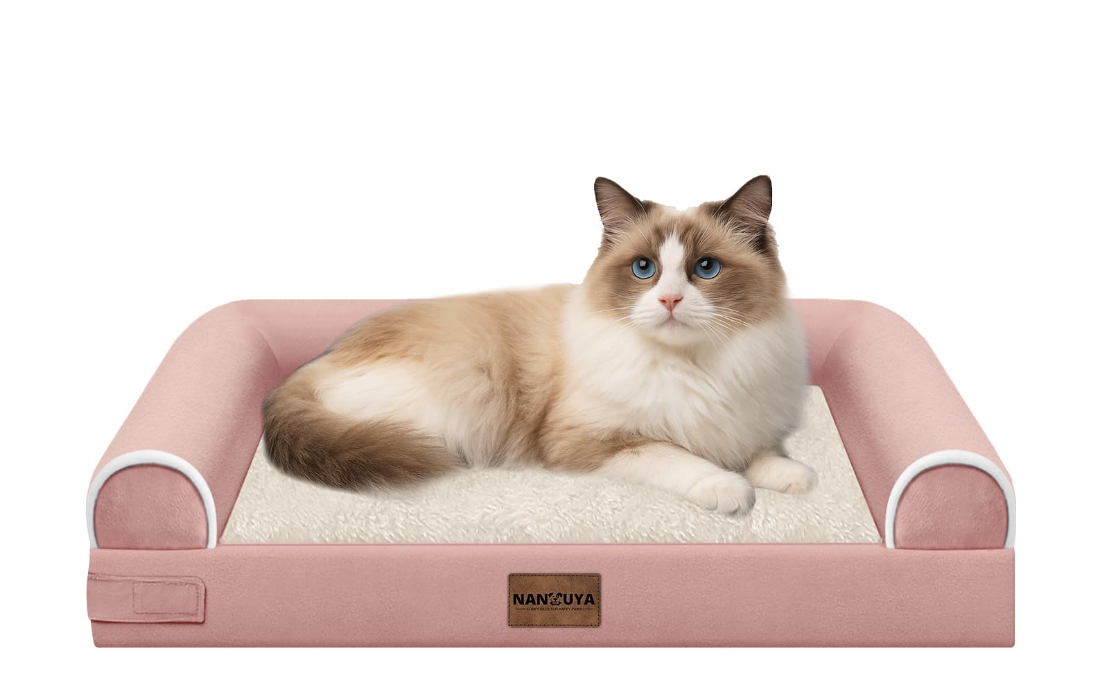 NANUYA small dog bed orthopedic egg crate foam with plush comfort