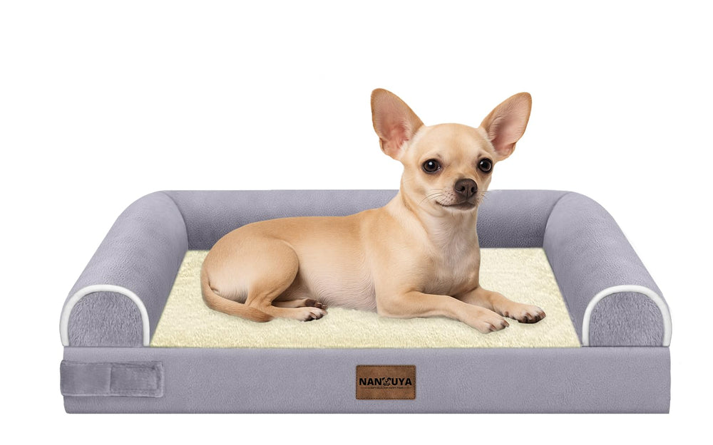 NANUYA small dog bed orthopedic egg foam provides supportive comfort for tiny dogs