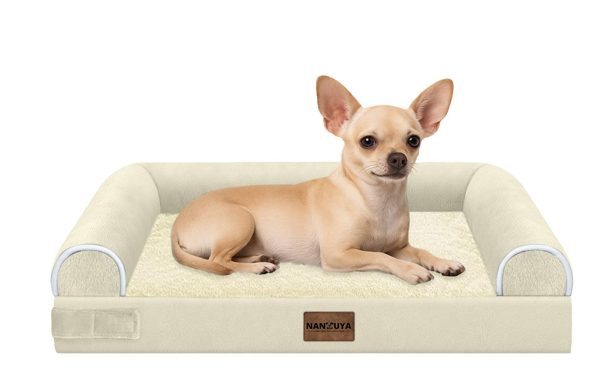 NANUYA small dog bed with orthopedic foam for plush support