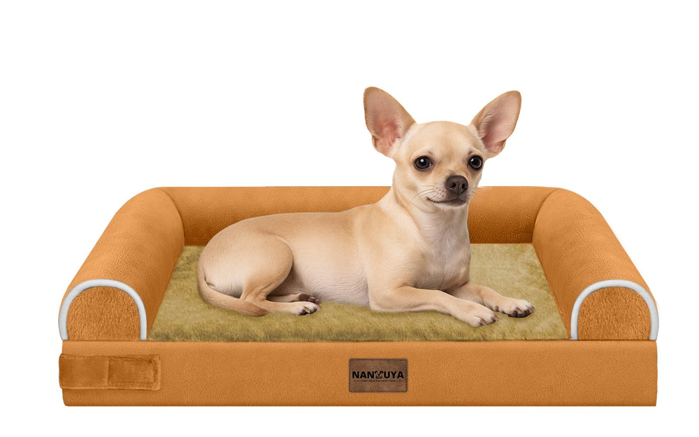 NANUYA small-dog-bed-orthopedic-foam provides plush support for tiny pets.