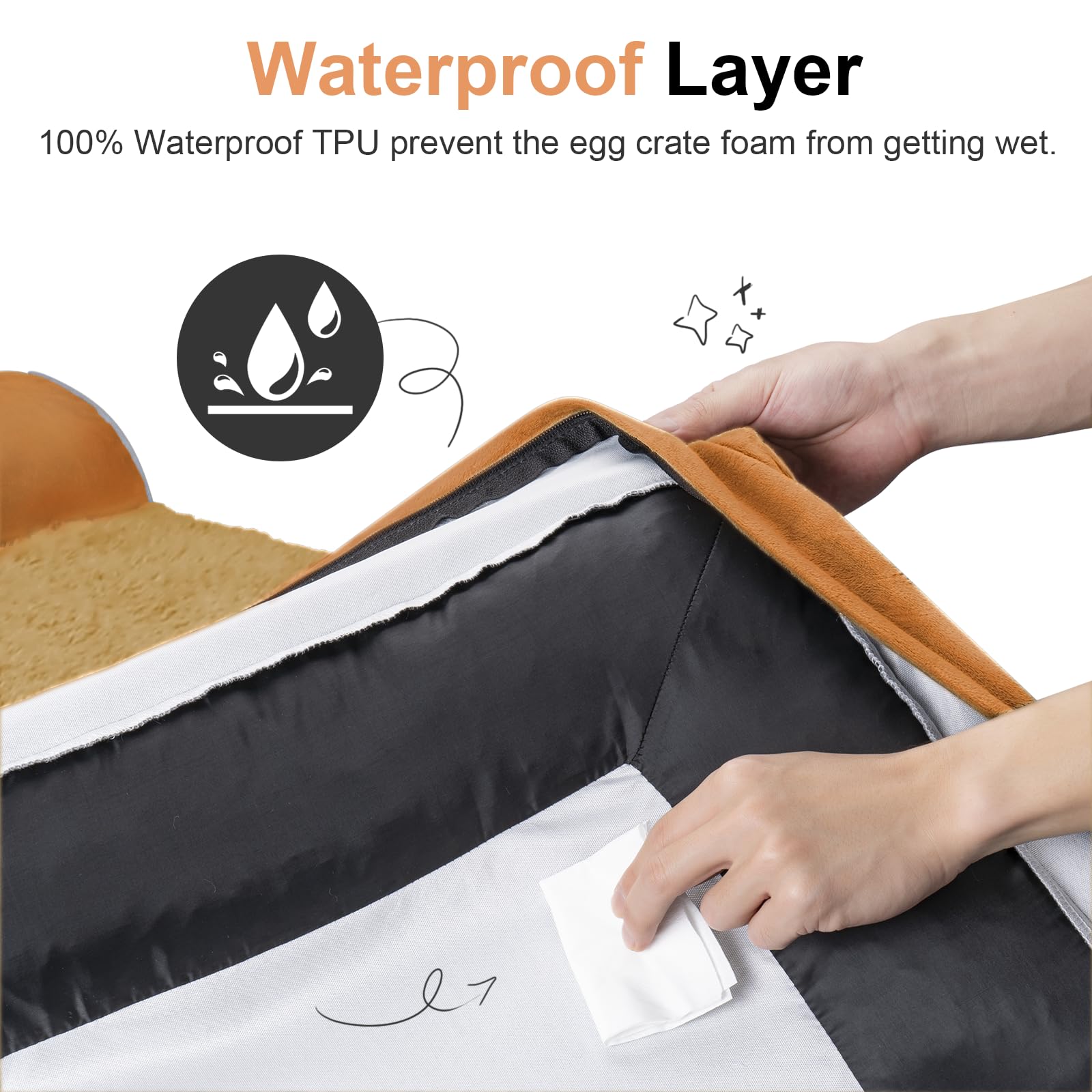 NANUYA small-dog-bed-removable-cover facilitates quick machine-wash cleanup.